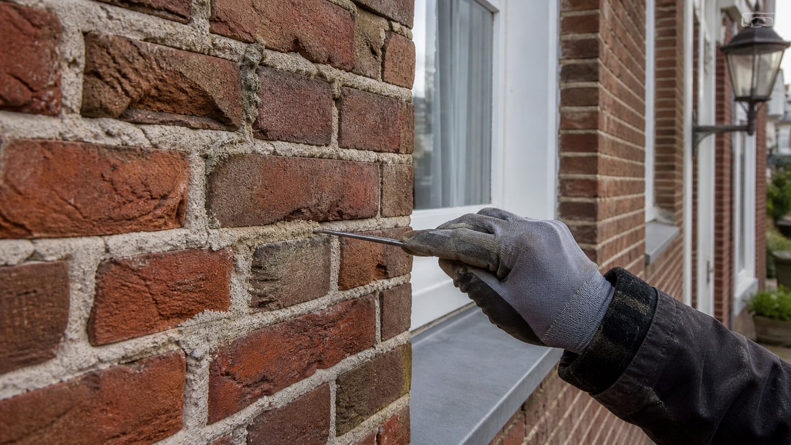 Voegwerk inspecteren zonder meteen de hele gevel te laten uithakken